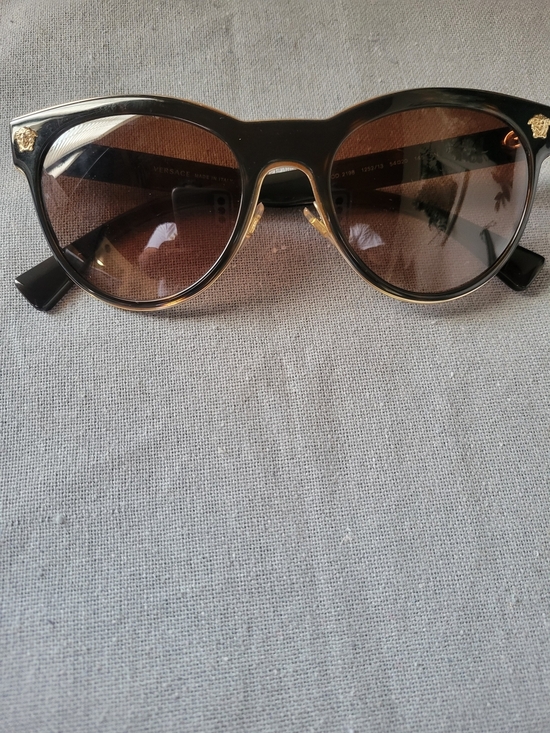 Versace Authentic Black Frame Sunglasses with Brown Lenses MOD#2198 main image 6